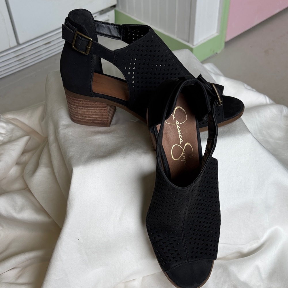 Jessica Simpson Black Heeled Boots